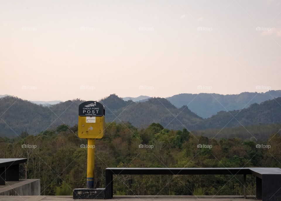 Check point , Choui Fong tea plantation ... Chengrai Thailand 