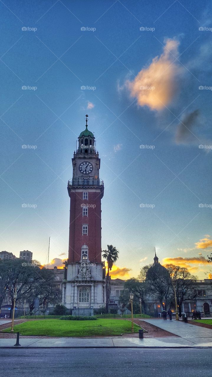 clock touer. touer in Buenos aires, argentina