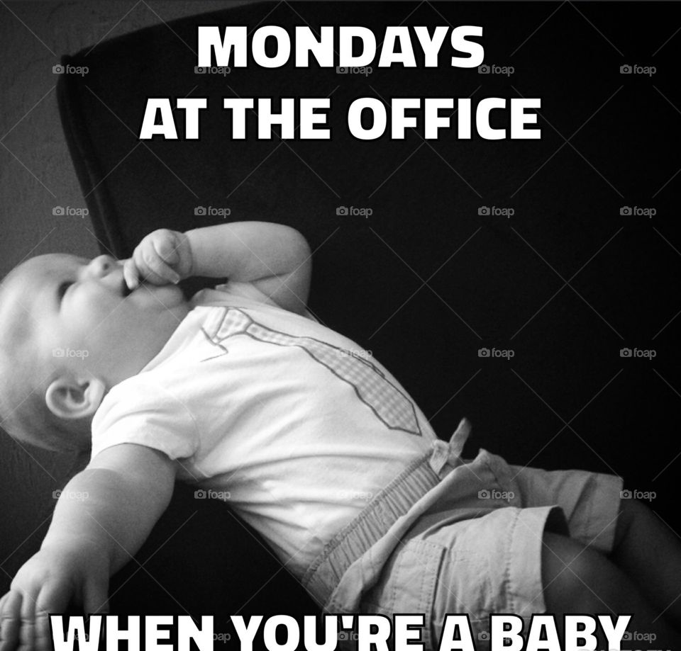 Baby at the office meme