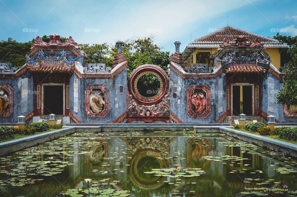 Cool temple gate in Hoi An, Vietnam 