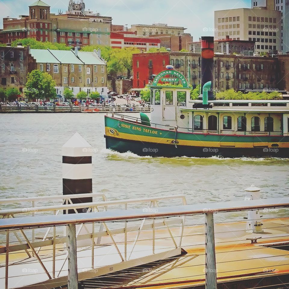 Tugboat on Savannah River