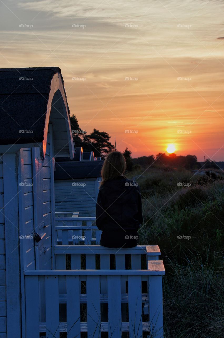 Enjoying sunrise