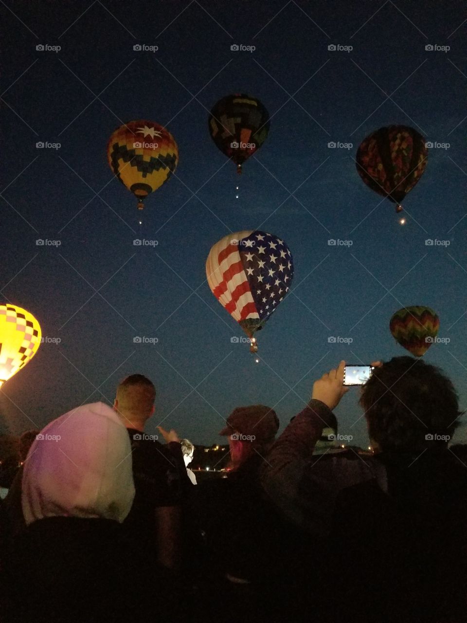 Dawn patrol at the hot air balloon races in Reno, NV
