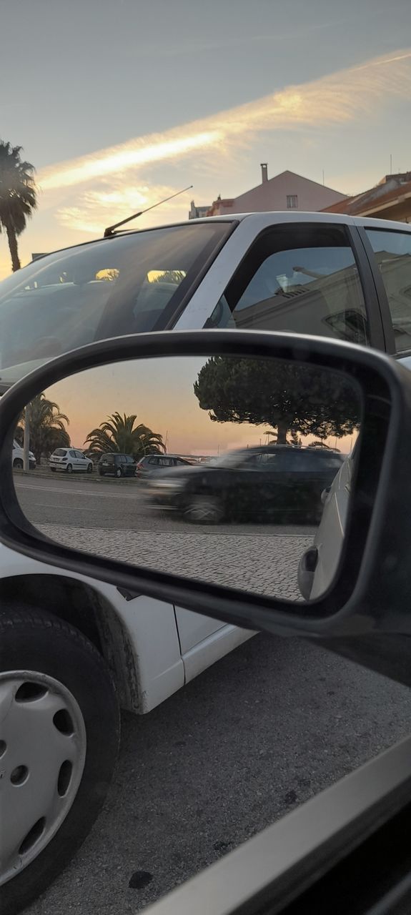 carros, e reflexos