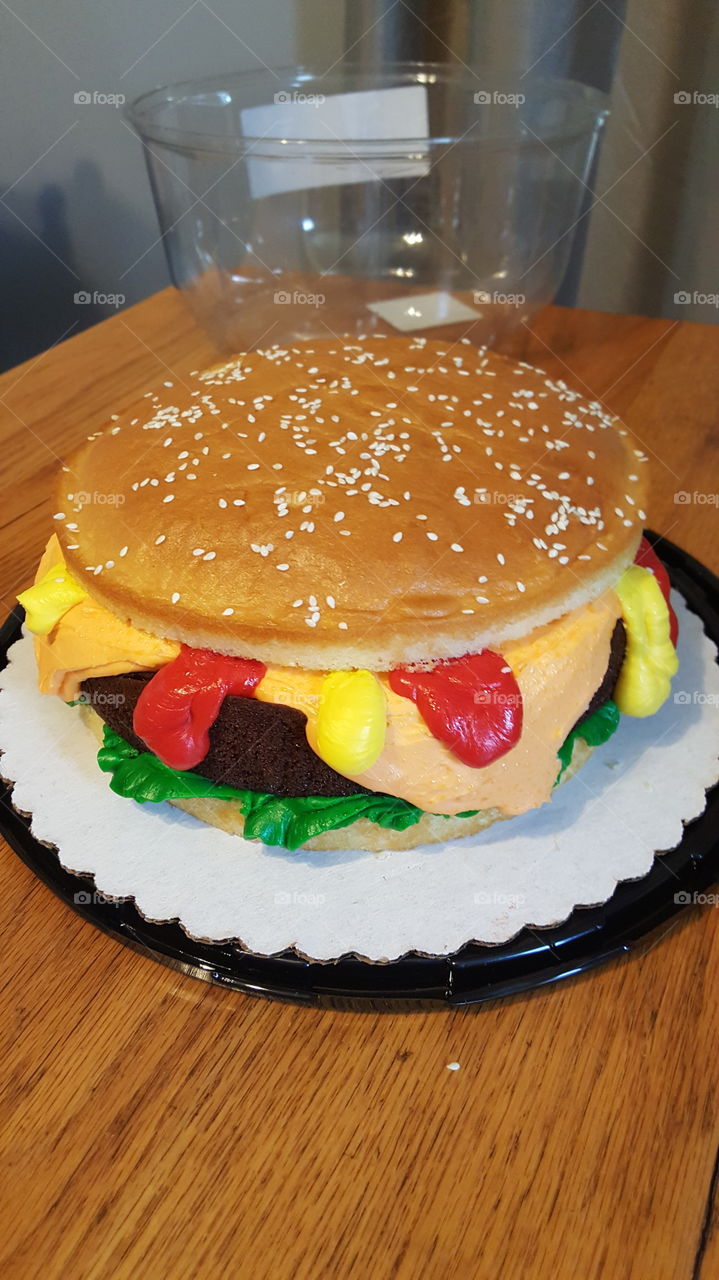 Hamburger  Cake