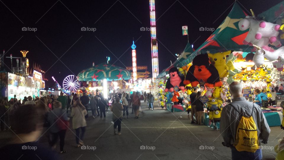 lights. nys fair midway