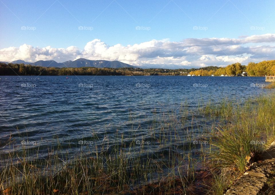 Lake in Banyoles in Spain