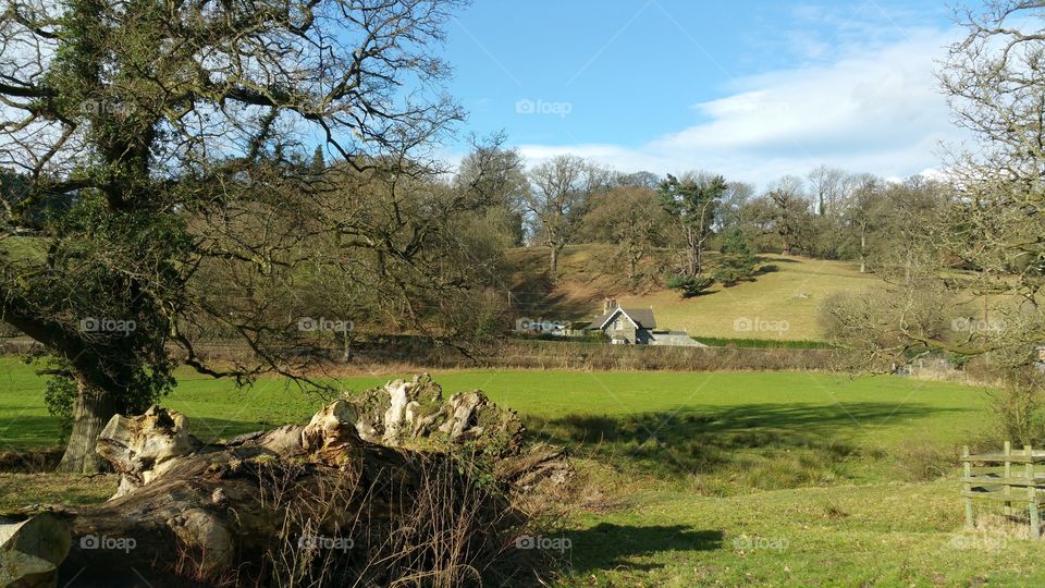 Welsh countryside near Welshpool, Powys