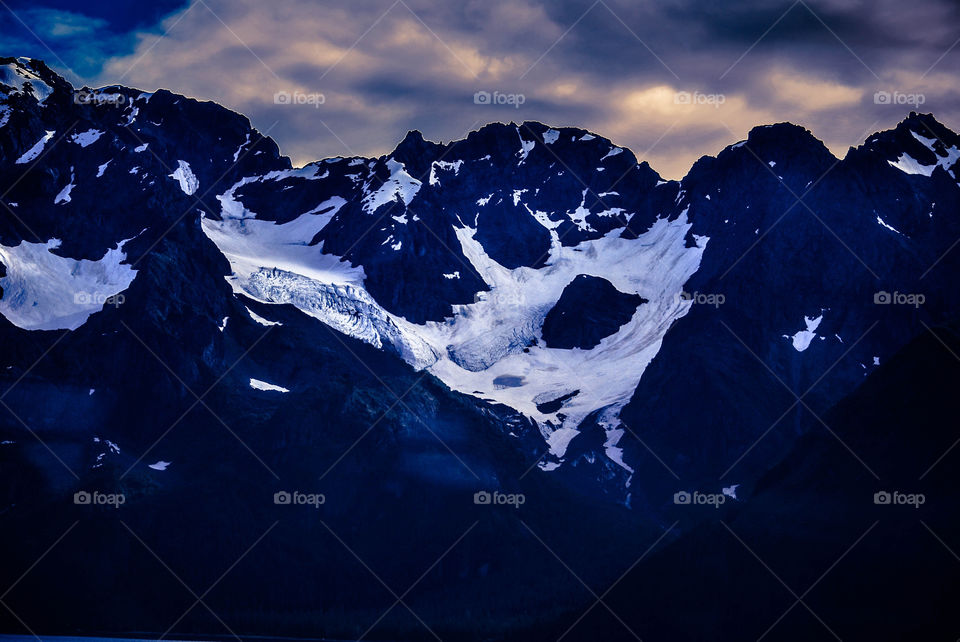 snow sky glacier alaska by alayne