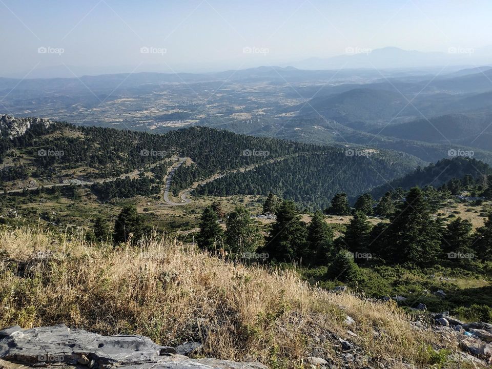 I was just chilling to a road trip on the mountains