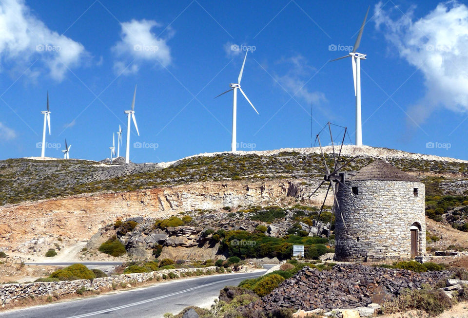 energy windmill naxos turbine by sanpip