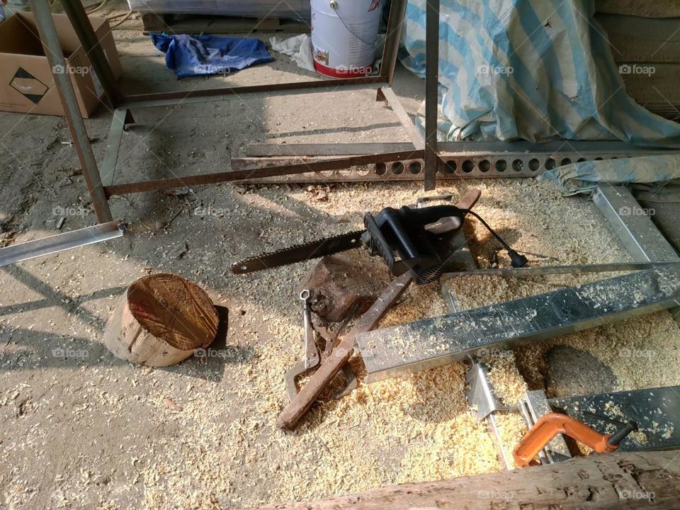 Taiwan, construction site, wood, iron, tools, sand, construction, creation, factory,