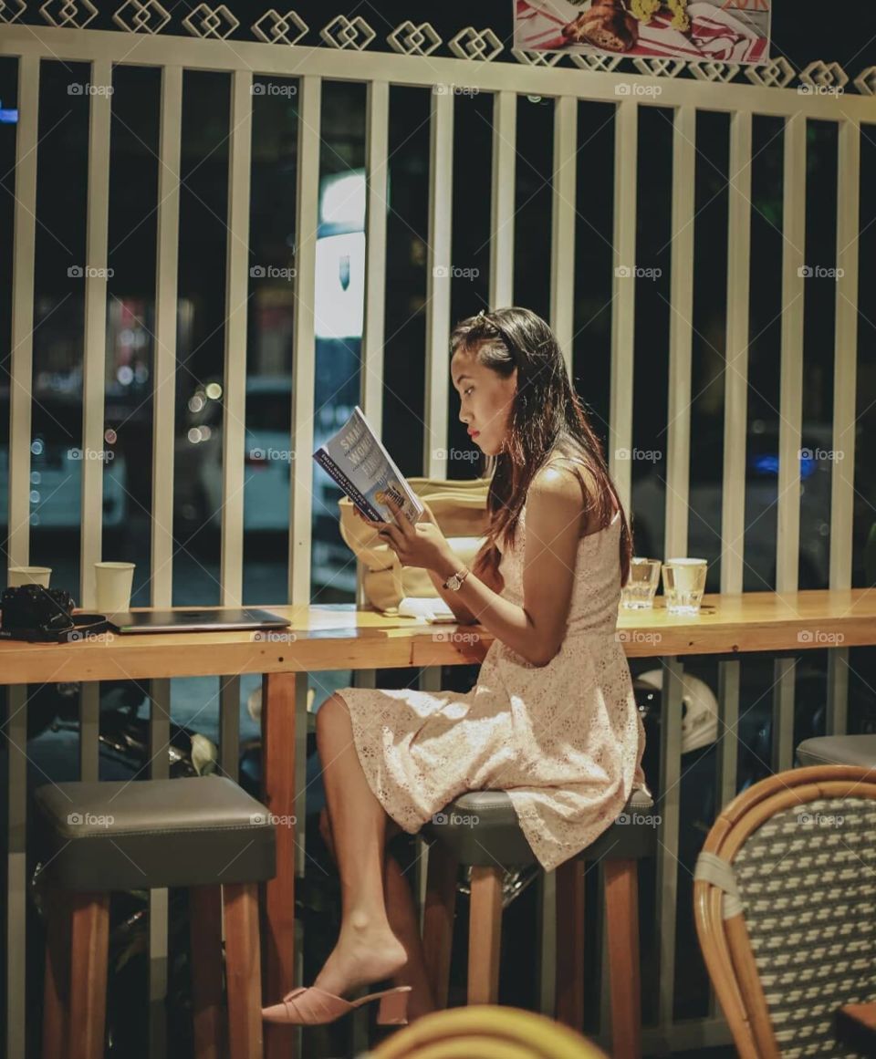 Reading a favorite book