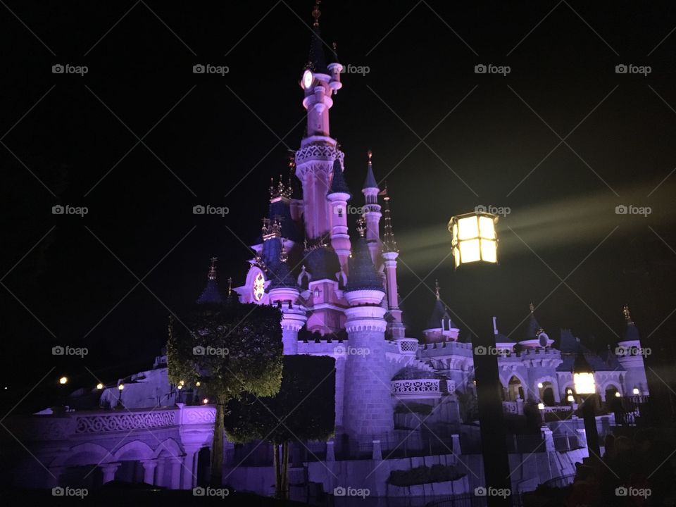 Sleeping beauty castle in Disneyland