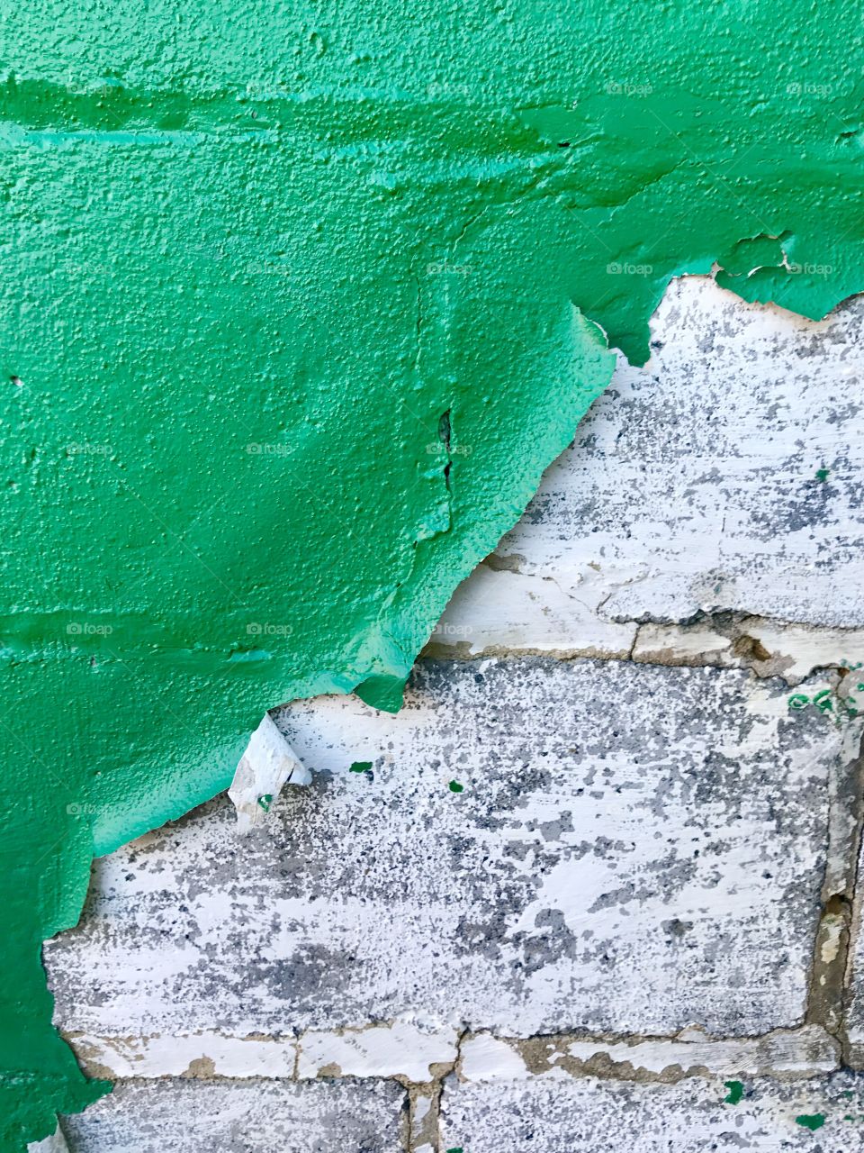 Green Peeling Paint