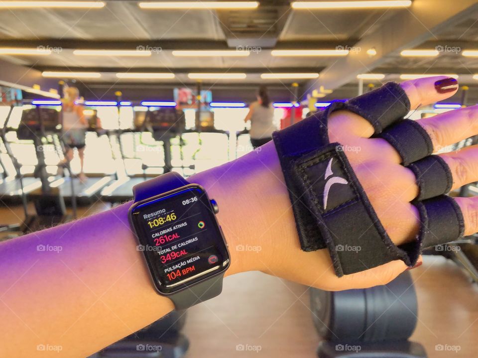 My favorite Apple watch.  I use for my gym exercises