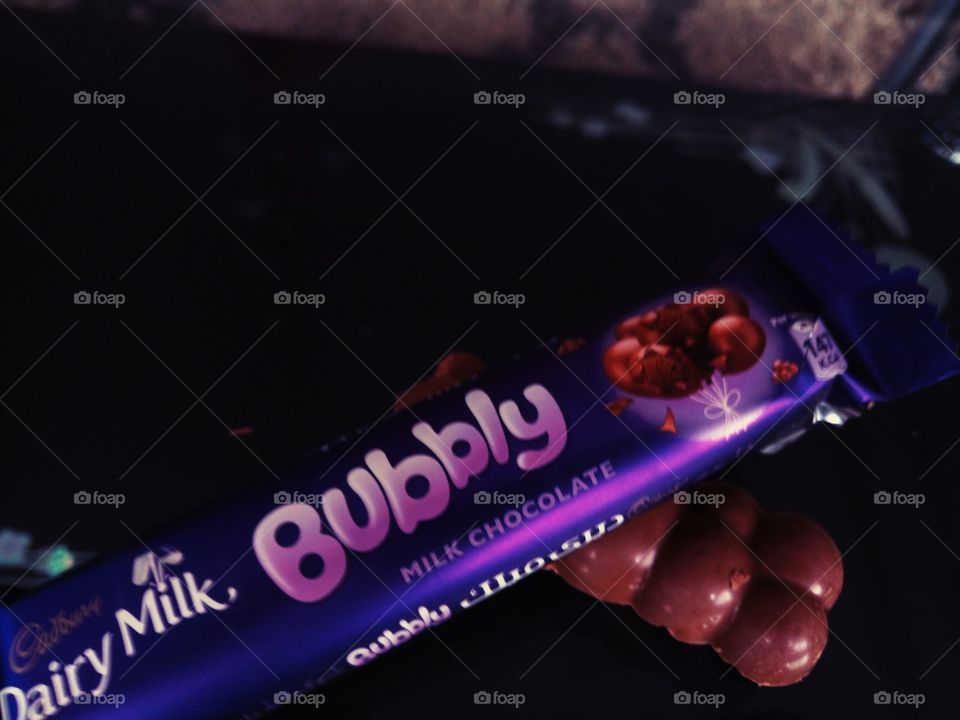 sweet yummy Bubbly chocolate