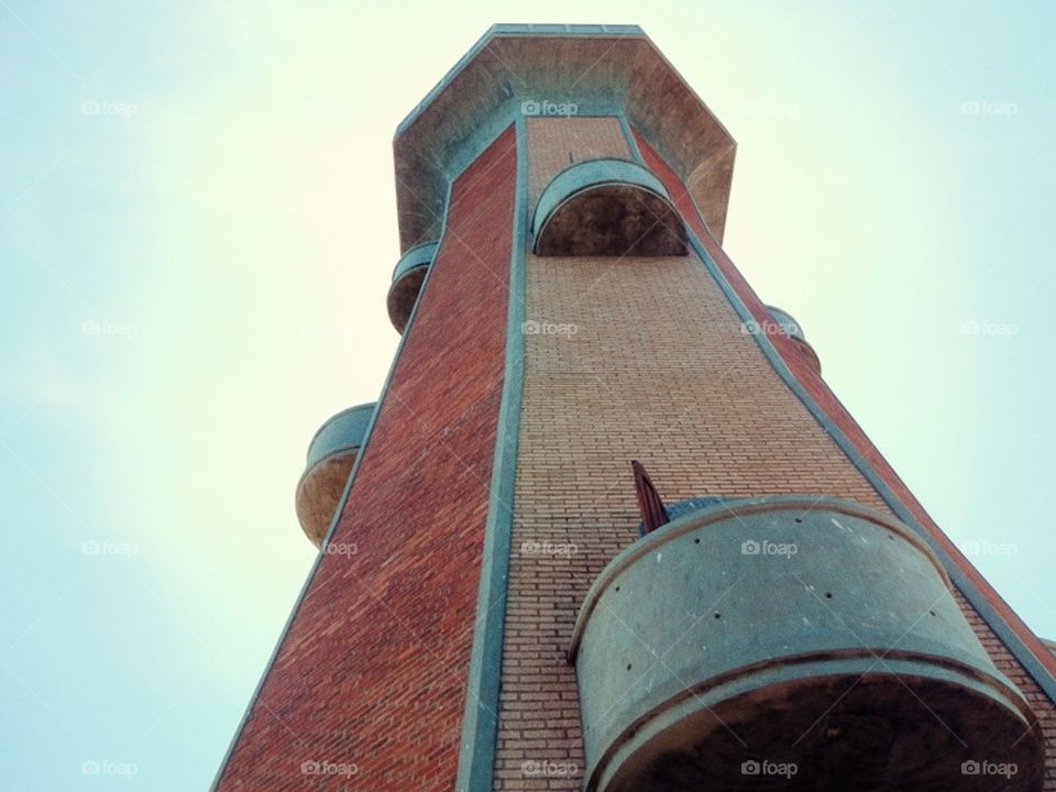 sky brick lighthouse architect by EthaNox