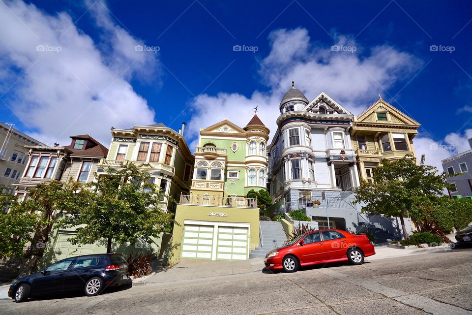 Fabulous Victorian houses of Alamo Square in San Francisco 