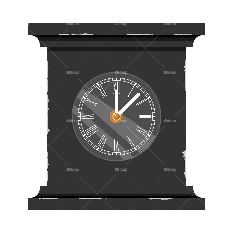 illustration of a table clock