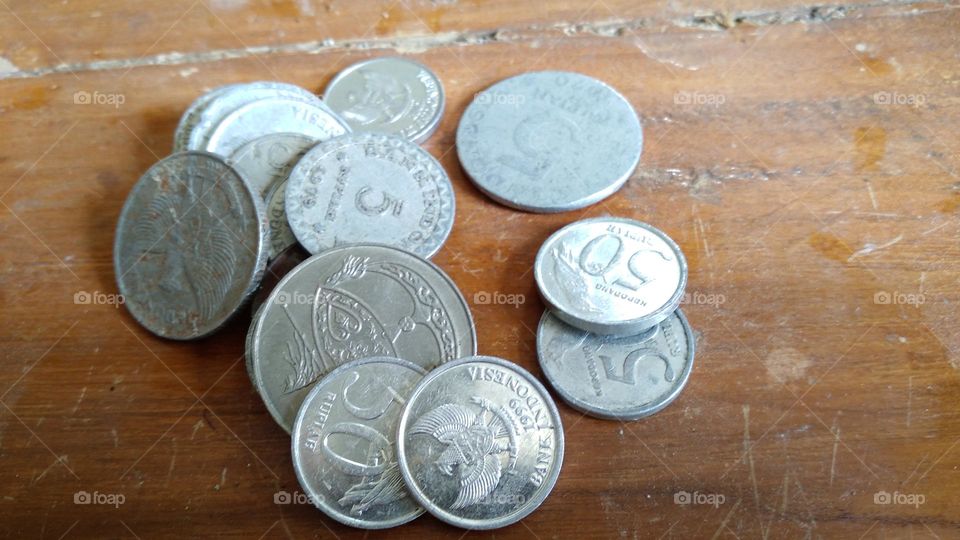 Old coins that are still in storage