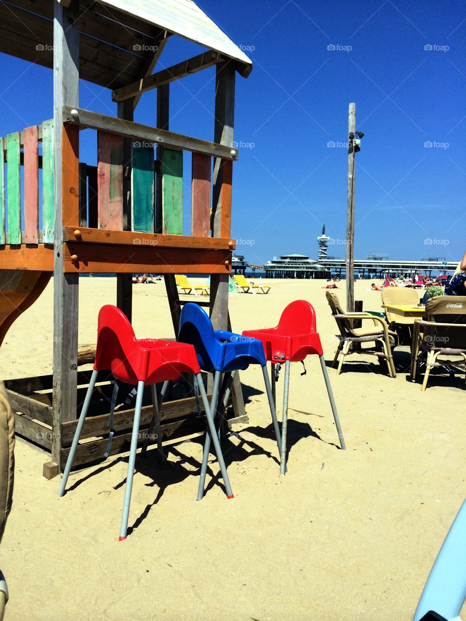 the beach in Scheveningen Holland