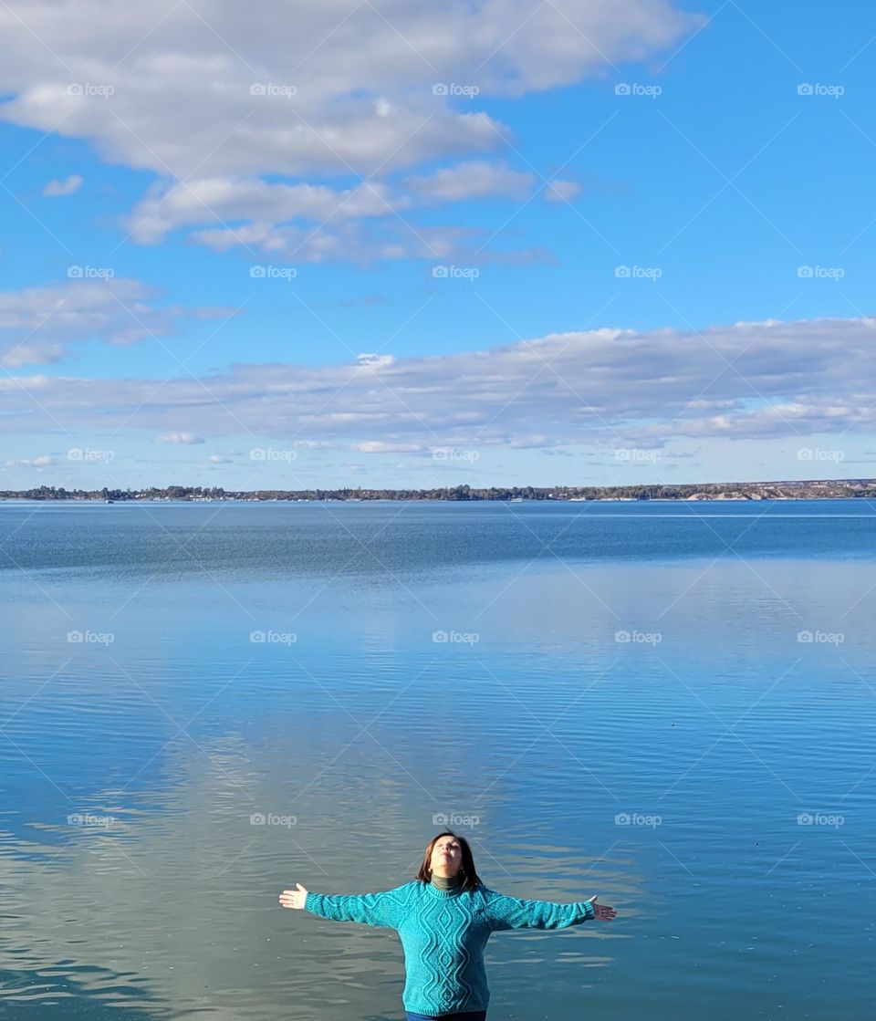 momento de paz y agradecimiento