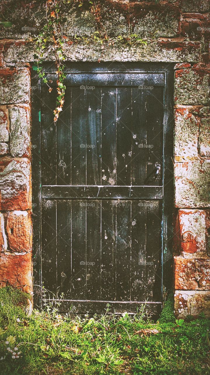 Wall, Old, House, Door, Wood