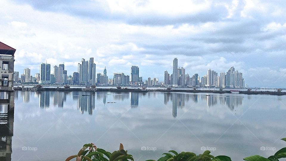A view of the financial district of Panama City, Panama