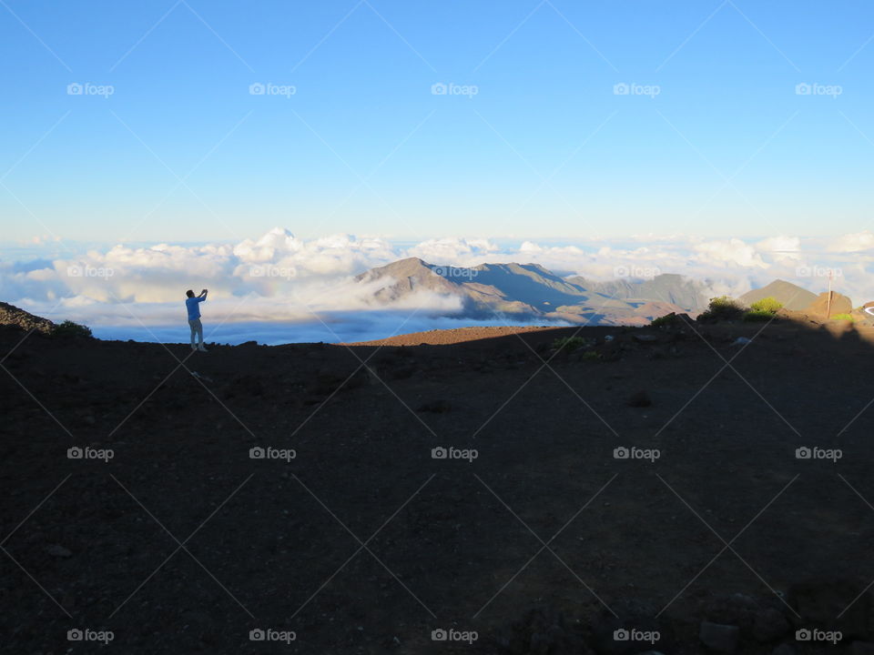 Top of Haleakala Volcano