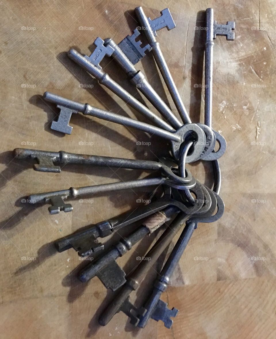 Collection Of Skeleton Keys, Different Ones

Collected over the years from jobs done on old buildings etc.  Some were just found "along the way"!