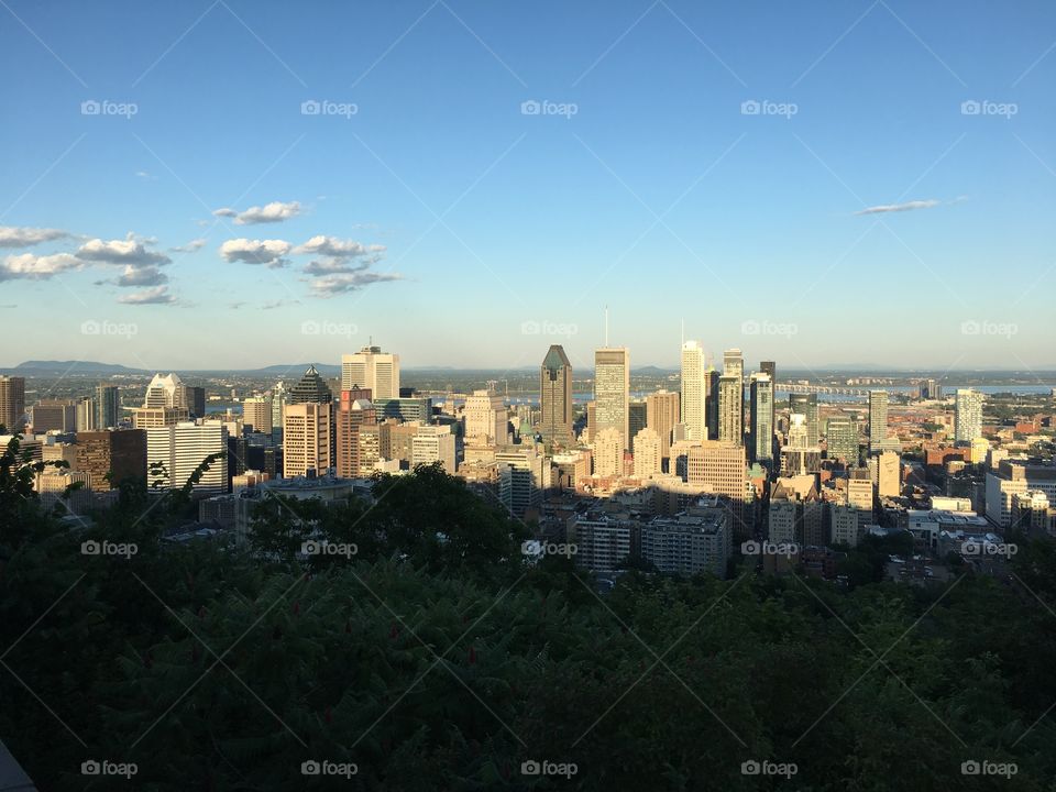 View from Mont Royal in Montreal