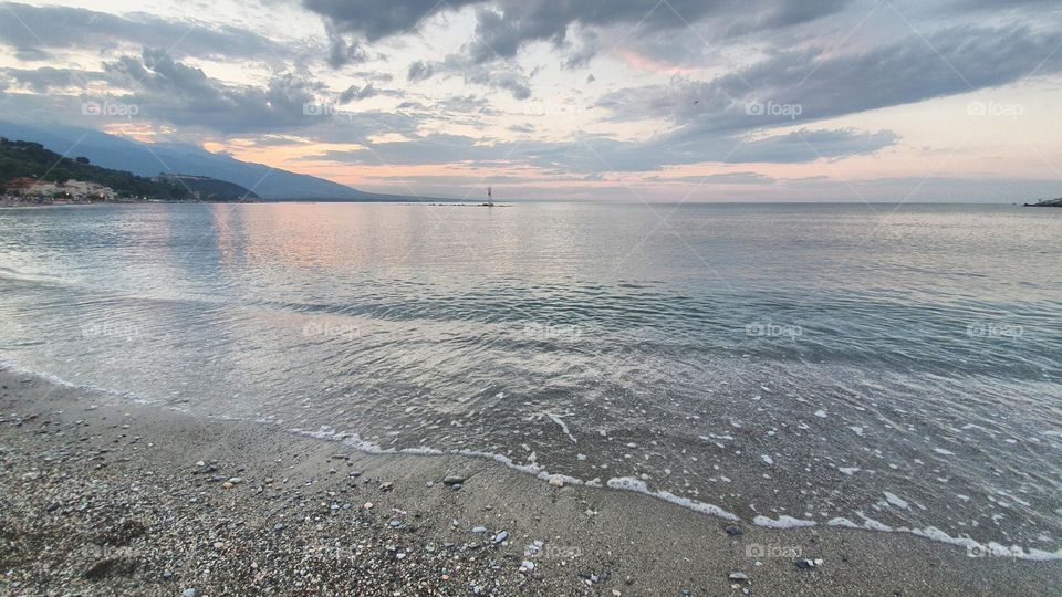 Sea and clouds Greece