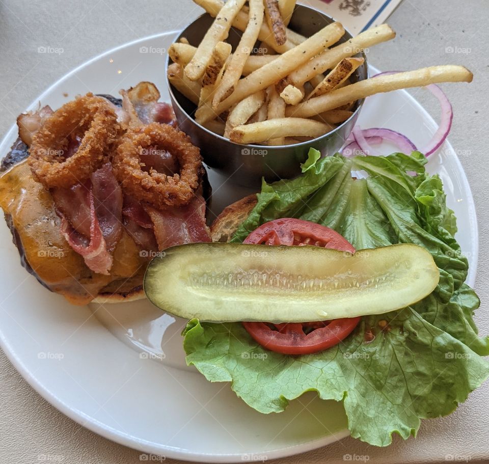 Who doesn't love a good Burger and fries?