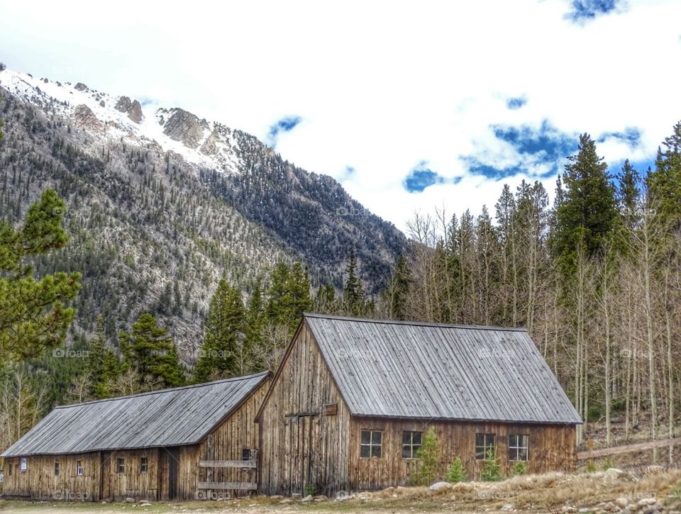 Old Barn. Old Barn in Saint Elmo Colorado