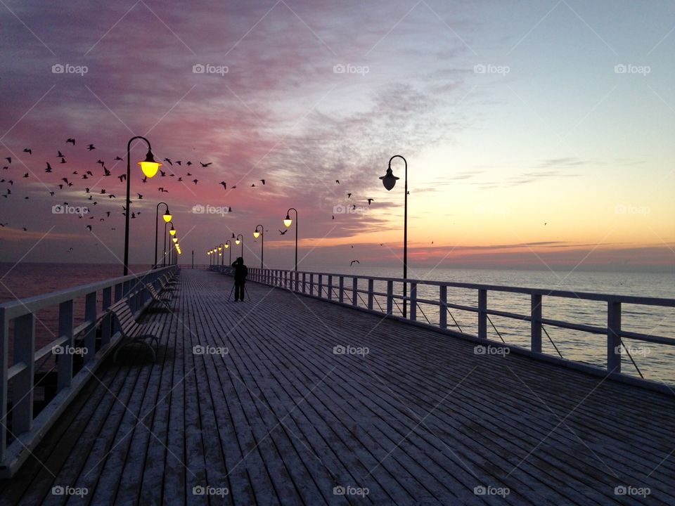 Sunset, Beach, Sea, Sun, Water