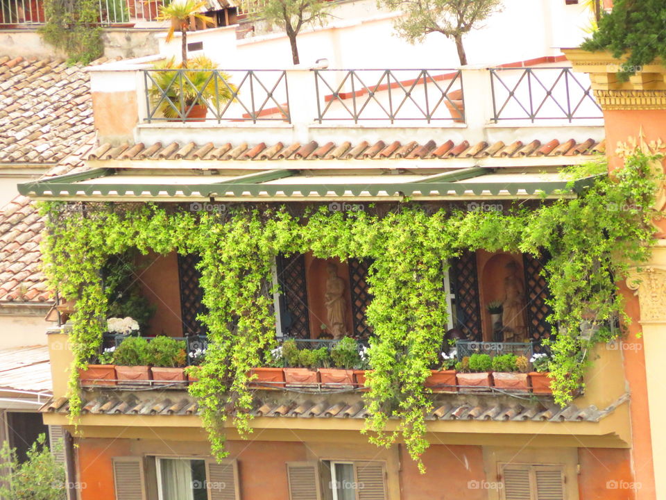 Beautiful terrace Rome Italy