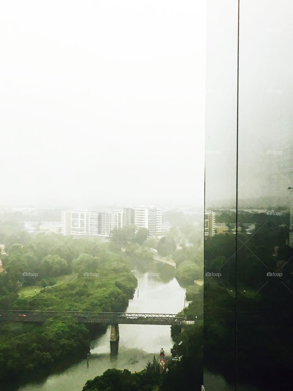 Misty views from the seventh floor