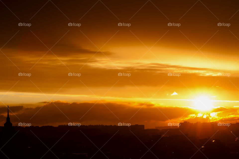 Sunny luke at sunset