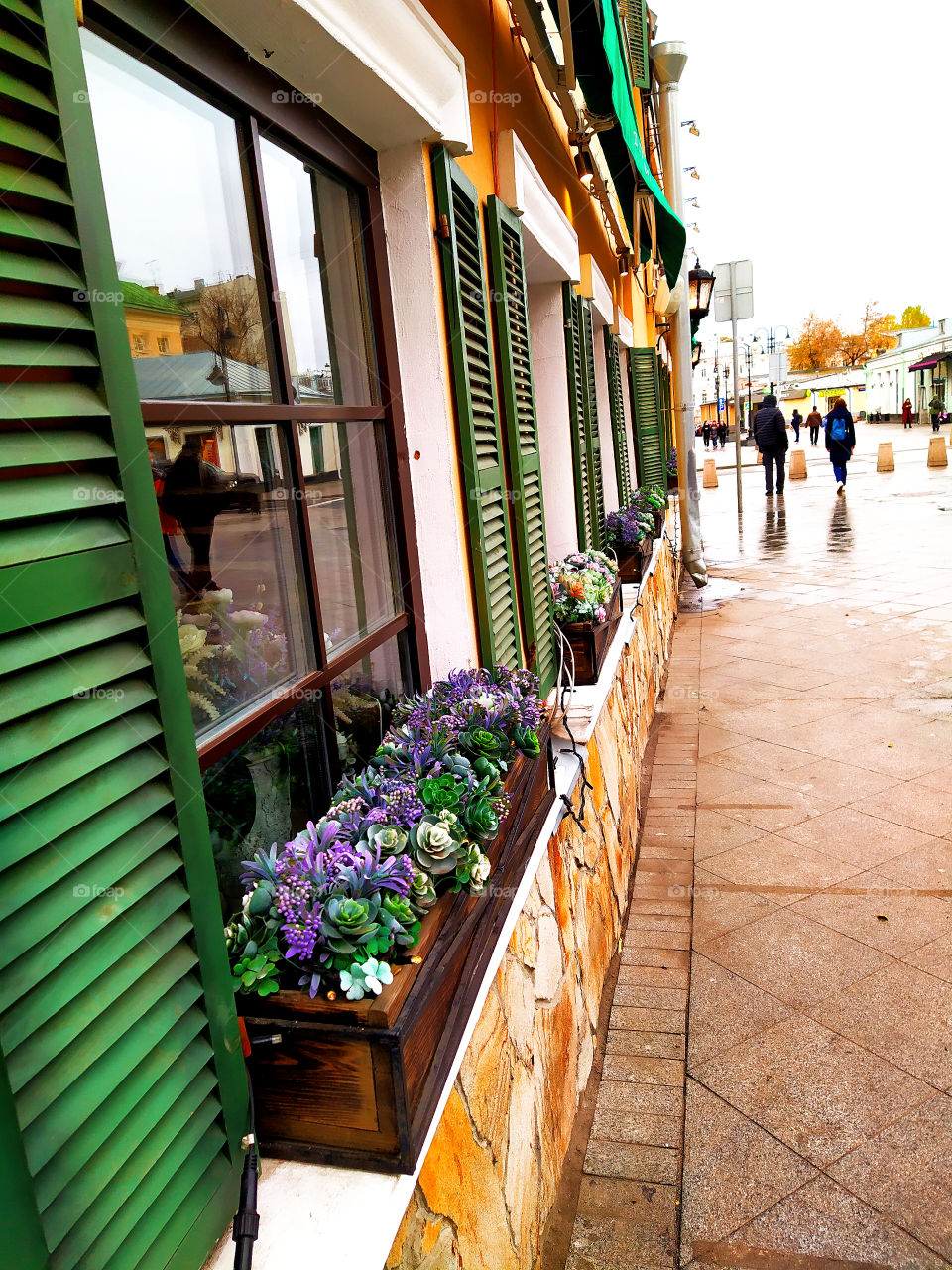 Moscow street on Sunday