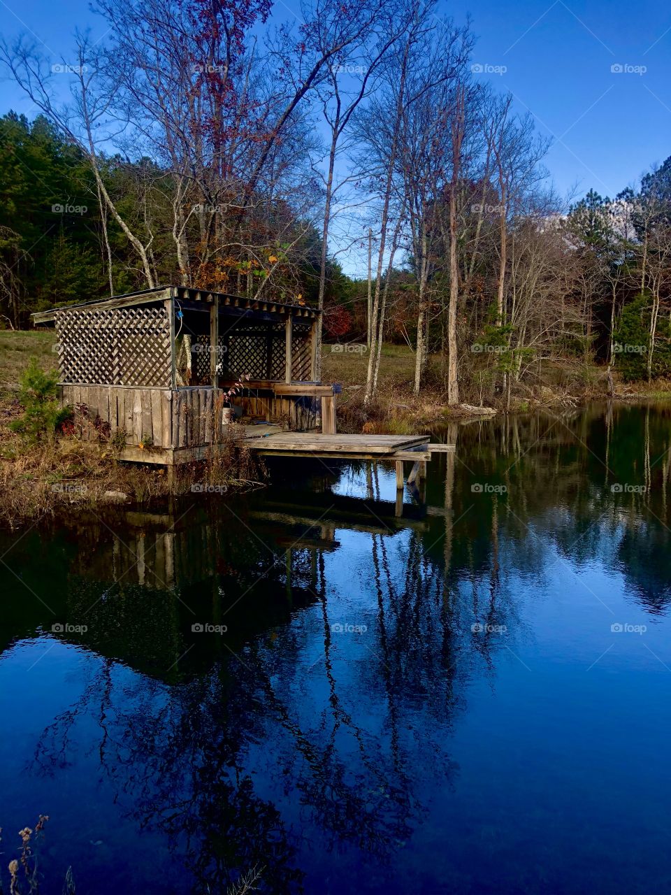 Fishing pier at Bear Creek Wildlife Preserve 