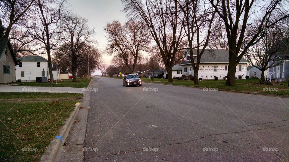 Road, Street, Storm, Tree, Landscape