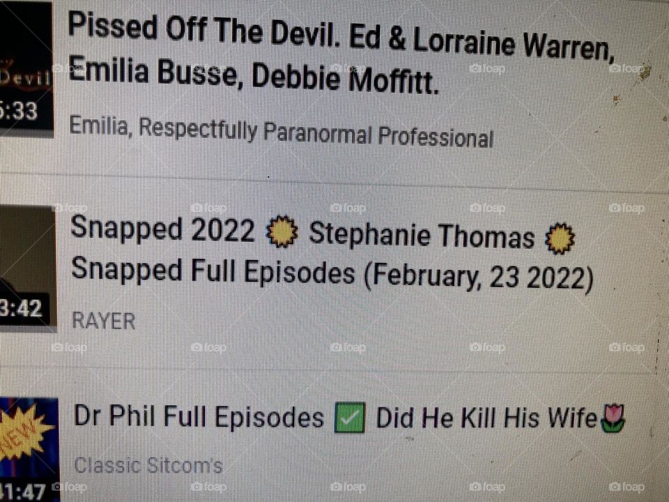 My name in an episode of Snapped lol