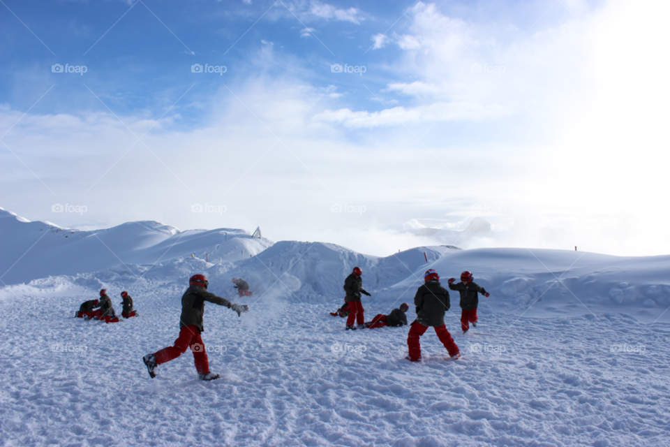 snow winter white mountain by Elina