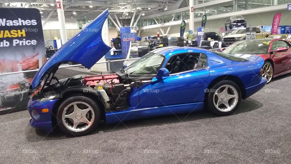 Dodge Viper on display at a car show