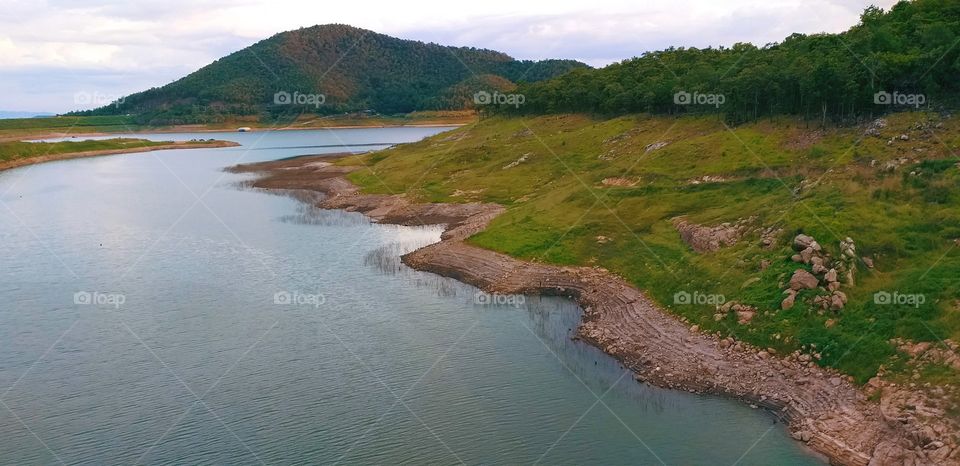 beautiful nature. dam. Thailand.