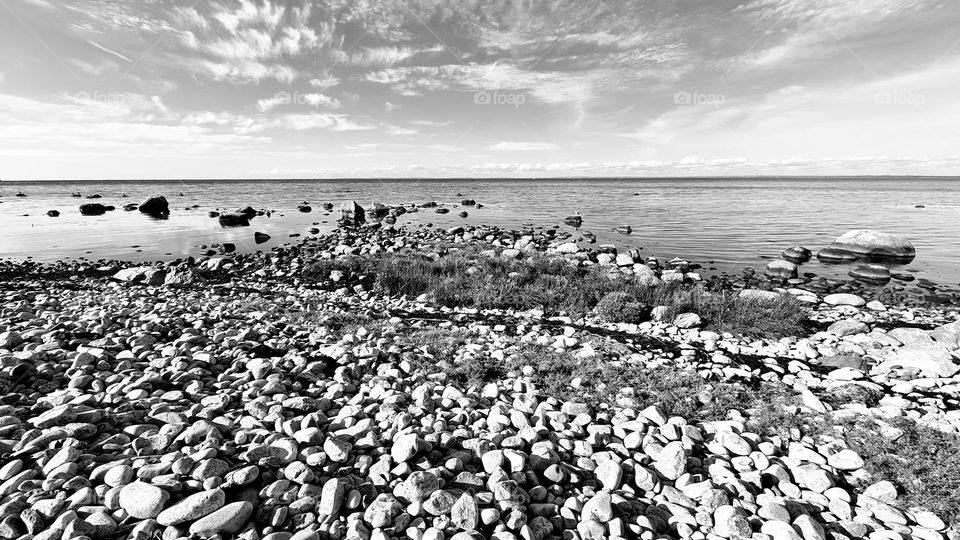 View out over the sea