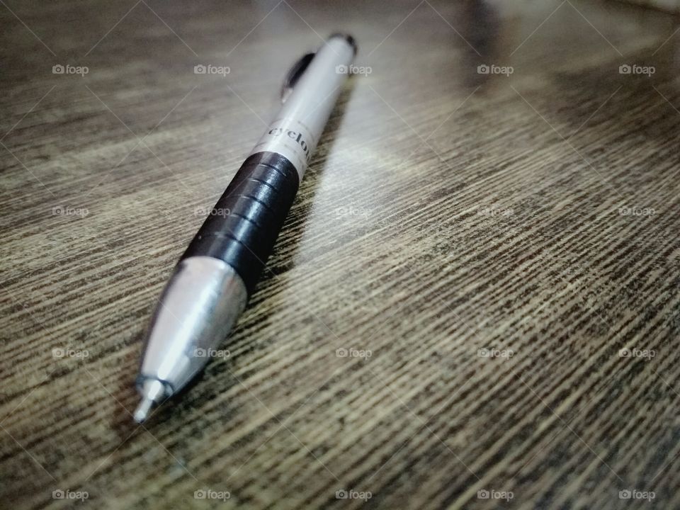 pen on table