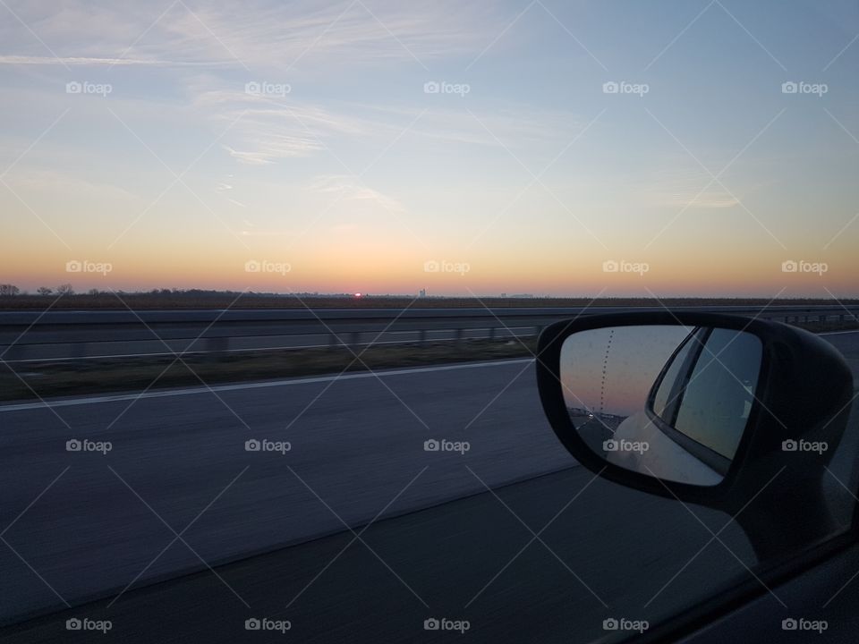 Car, Transportation System, Landscape, Road, Light