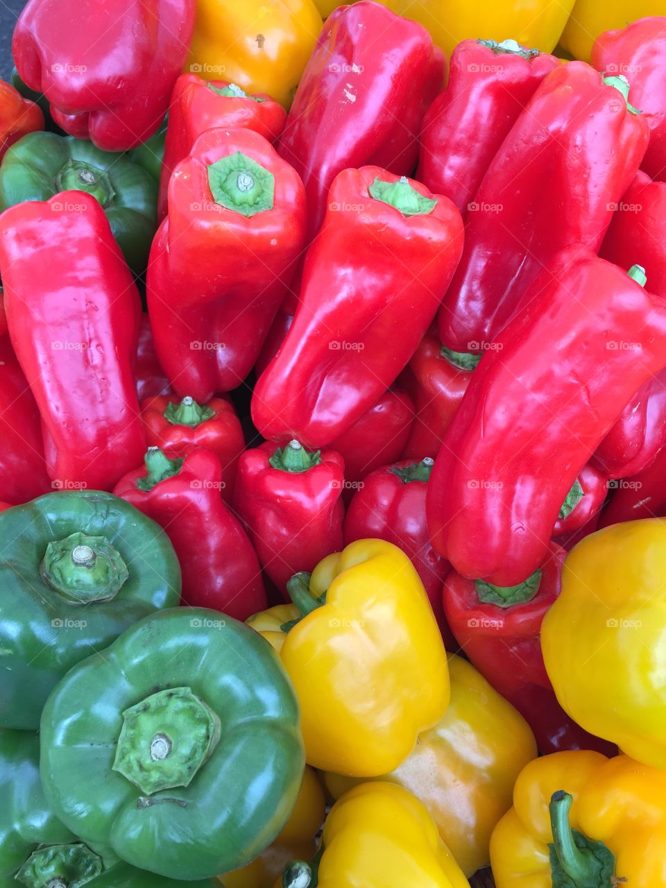 Farmers market peppers